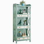 Charming Pine Density Board Cabinet with Floral Accents - Stylish Storage Solution for Any Room hfgxc-4867