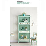 Charming Pine Density Board Cabinet with Floral Accents - Stylish Storage Solution for Any Room hfgxc-4867