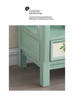 Charming Pine Density Board Cabinet with Floral Accents - Stylish Storage Solution for Any Room hfgxc-4867