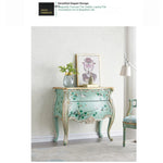 Elegant Pine Density Board Cabinet with Hand-Painted Floral Design - Stylish Storage Solution for Any Room hfgxc-4868