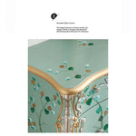 Elegant Pine Density Board Cabinet with Hand-Painted Floral Design - Stylish Storage Solution for Any Room hfgxc-4868