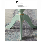Elegant Mint Green Tea Table with Floral Design - Stylish Density Board Accent Table for Living Room or Lounge hfgxc-4871