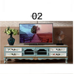 Elegant Birch Density Board TV Cabinet with Floral Design – Stylish Living Room Storage Solution hfgxc-4874