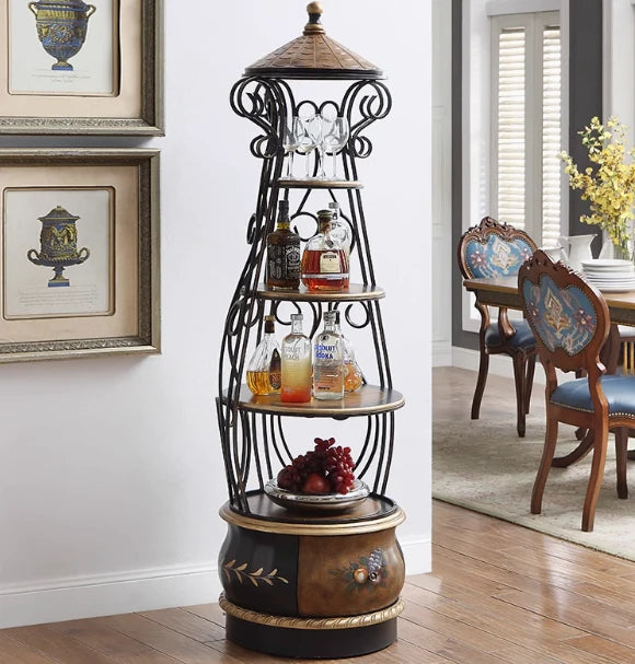 Elegant Solid Wood Density Board Storage Rack - Stylish Corner Shelf for Home and Office Décor hfgxc-4876