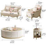 Luxurious Nappa Leather Sofa with Classic Elegant Design for Sophisticated Living Rooms hgl-4331