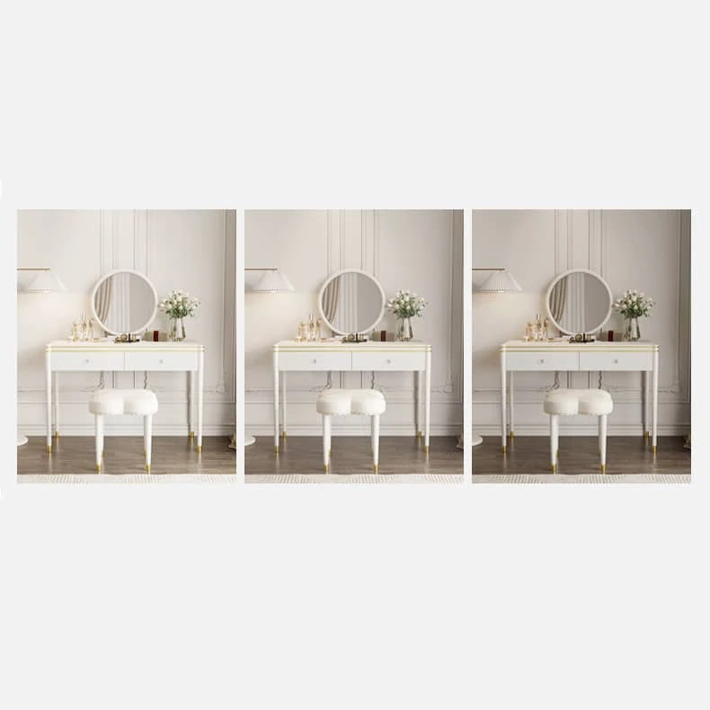 Elegant Pine Glass Makeup Table with Mirror & Storage – Perfect for Your Beauty Routine hgl-4332