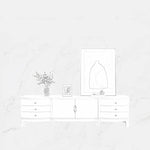 Modern TV Cabinet with Storage - Pine Multi-Layer Board Design for Stylish Living Room hgl-4333