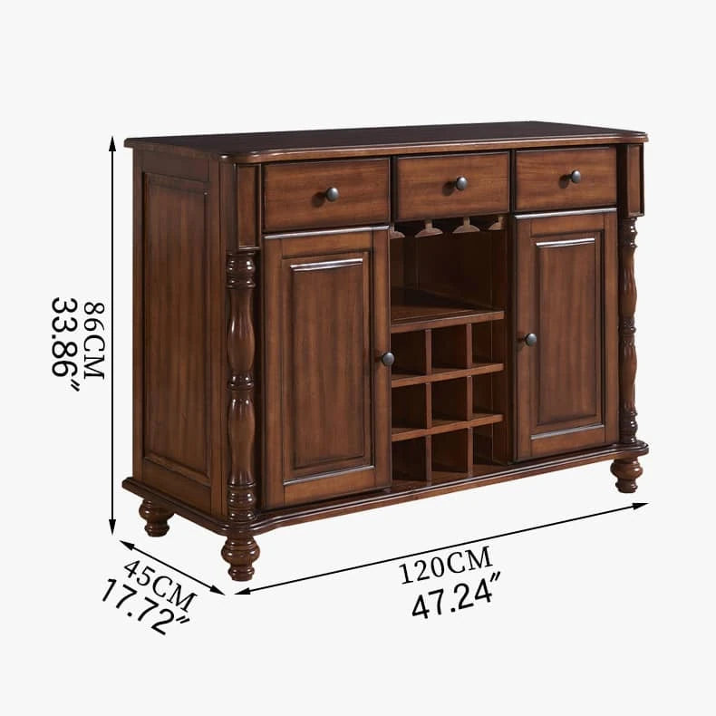 Elegant Solid Wood Cabinet with Ample Storage and Classic Design hgl-4350