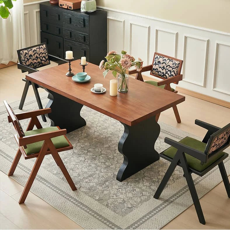 Elegant Ash Wood Dining Table for Modern Interiors hgl-4352