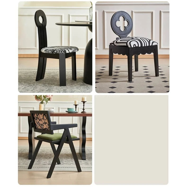 Stylish Beech Wood Dining Chair with Elegant Upholstered Fabric Design hgl-4353