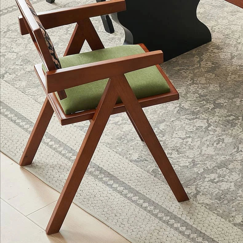 Stylish Beech Wood Dining Chair with Elegant Upholstered Fabric Design hgl-4353