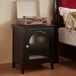 Stylish Beech Wood Cabinet with Tempered Glass and Multi-Layer Board for Modern Interiors hgl-4354