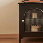 Stylish Beech Wood Cabinet with Tempered Glass and Multi-Layer Board for Modern Interiors hgl-4354