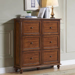 Solid Wood Cabinet with Six Spacious Drawers - Premium Quality Storage Solution hgl-4355