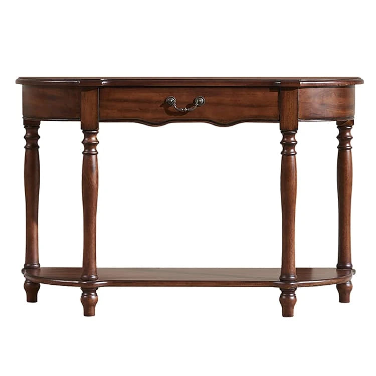 Elegant Solid Wood Console Table with Storage Drawer for Home Décor hgl-4356