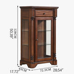 Elegant Solid Wood Glass Display Cabinet for Timeless Home Decor hgl-4357