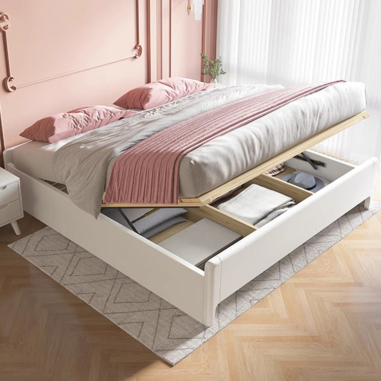 Luxurious Solid Wood Bed Frame in Natural Brown, White, Gray & Black Ash Finishes hglna-1444