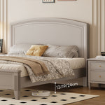 Stylish and Durable Gray Bed Frame Made from High-Quality Rubber Wood and Solid Pine hglna-1446