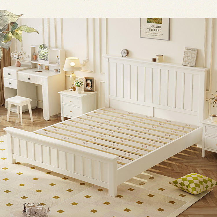 Stylish Beige Bed Frame | Durable Rubber Wood & Solid Wood Construction hglna-1448