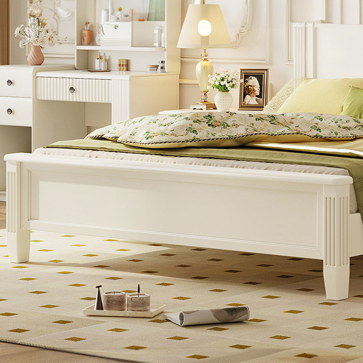 Elegantly Crafted Beige Rubber Wood Bed for Stylish Comfort hglna-1449