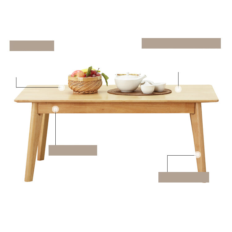 Elegant Tea Table in Premium Natural Rubber Wood and Pine Wood hglna-1466