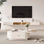 Modern Pine & Ceramic Sintered Stone Tea Table with Tempered Glass Top hgnzj-4326