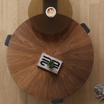 Stylish Multi-Layer Board and Tempered Glass Tea Table - Elegant Living Room Centerpiece hgnzj-4327