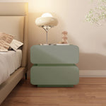 Stylish Faux Leather Nightstand with Modern Design - Perfect for Bedroom Decor and Storage hjd-3143