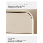 Stylish Solid Wood Nightstand with Faux Leather Finish – Modern Bedroom Storage Solution hjd-3144