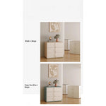 Stylish Solid Wood Nightstand with Faux Leather Finish – Modern 3-Drawer Bedroom Storage Solution hjd-3147