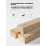 Stylish Faux Leather Nightstand with Wood Finish - Modern Bedroom Storage Solution hjd-3148