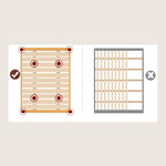 Natural Ash and Pine Wood Bed with Rattan Accents hjhms-1046