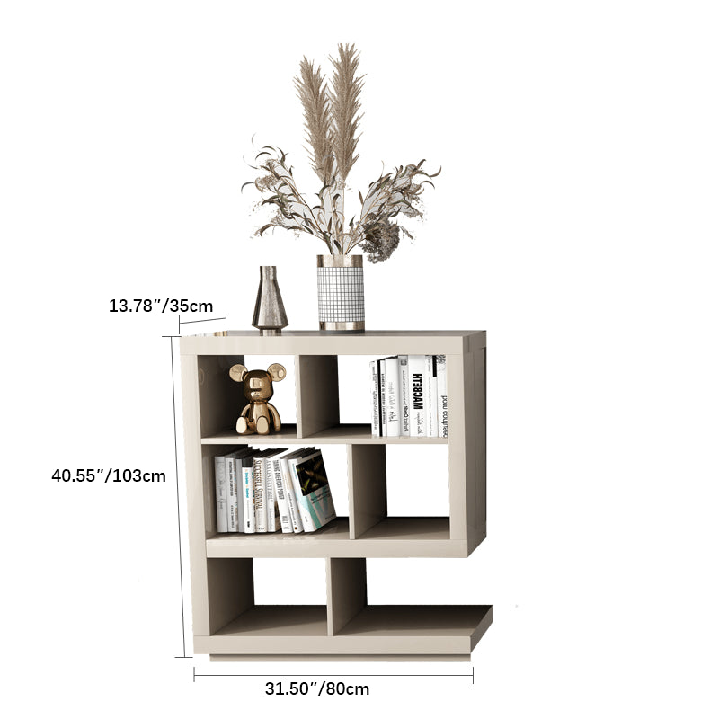 Stylish White & Khaki TV Cabinet with Sintered Stone and Pine Wood Design hjl-1180