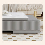 Elegant White Gray TV Cabinet with Sintered Stone & Pine Wood Finish hjl-1186