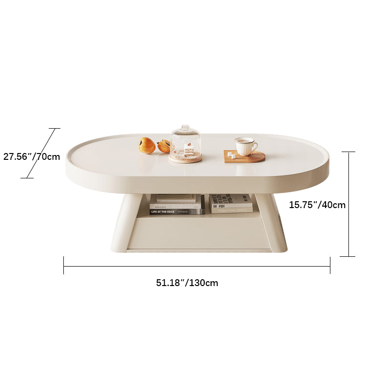 Elegant Beige Sintered Stone Tea Table for Modern Living Spaces hjl-1189