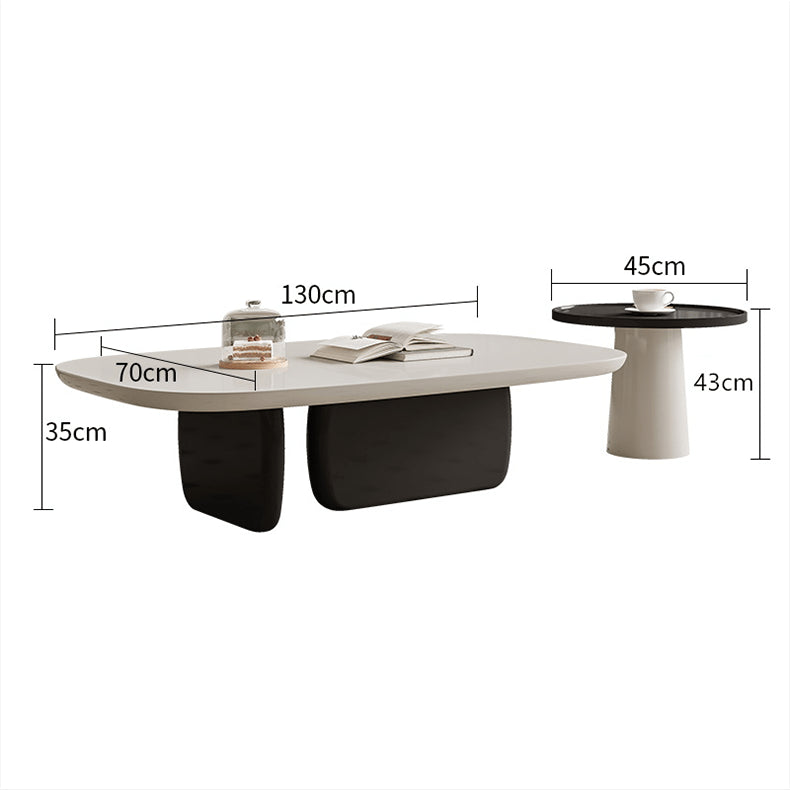 Stylish Multicolor Tea Table - White, Black, Beige, Brown Options Available hjl-1219