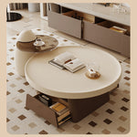 Stylish Brown Beige TV Cabinet for Modern Living Rooms hjl-1229