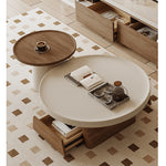 Solid Wood TV Cabinet in Elegant Beige Brown Finish hjl-1231