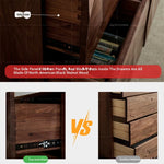Stylish Black Walnut Wood Cabinet with Unique Geometric Design - Modern Home Storage Solution hjy-5006
