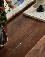 Stylish Black Walnut Wood Cabinet with Unique Geometric Design - Modern Home Storage Solution hjy-5006