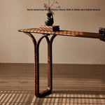 Elegant Solid Black Walnut Console Table – Modern Minimalist Design for Stylish Home Décor hjy-5008