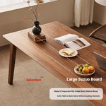Elegant Black Walnut Wood Dining Table – Modern Design for Stylish Interiors hjy-5012