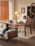 Elegant Black Walnut Wood Dining Table – Modern Design for Stylish Interiors hjy-5012