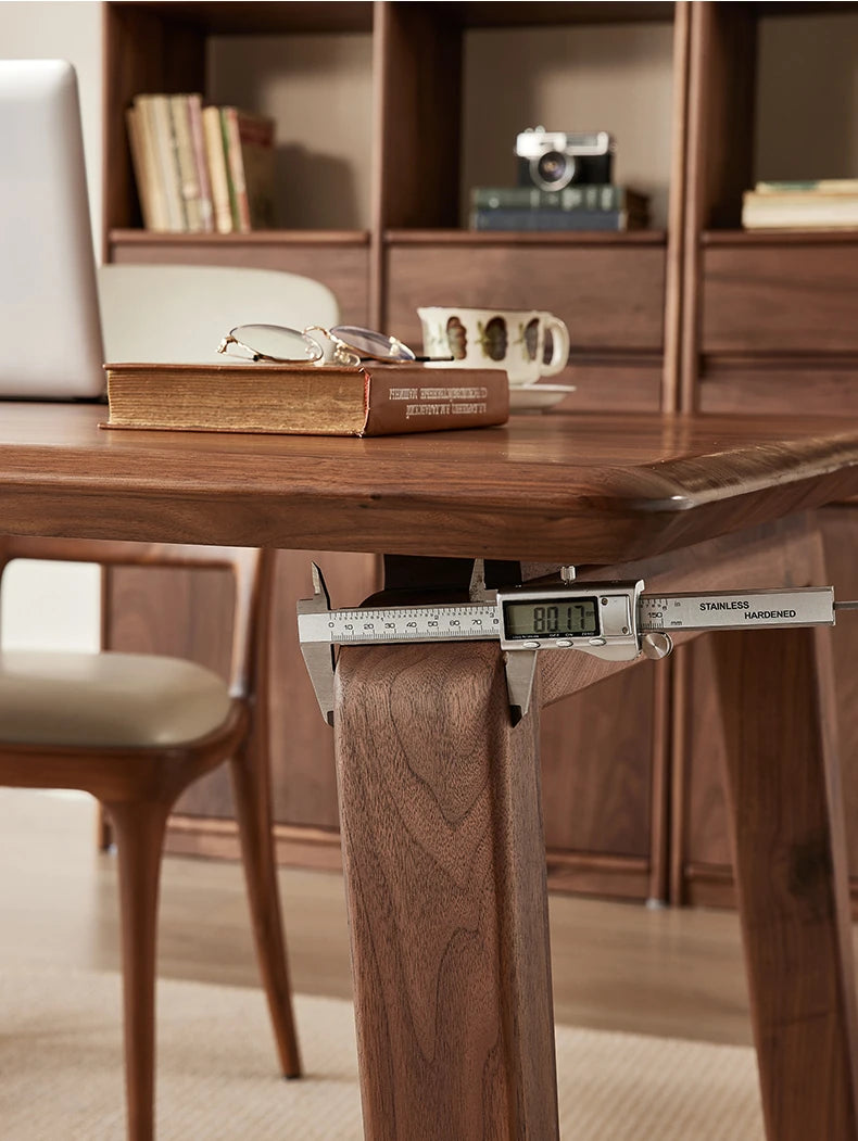 Elegant Black Walnut Wood Dining Table – Modern Design for Stylish Interiors hjy-5012