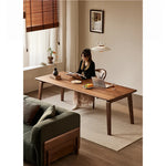 Elegant Black Walnut Wood Dining Table – Modern Design for Stylish Interiors hjy-5012