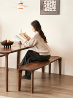 Stylish Black Walnut Wood Stool - Modern Chic Seating for Your Home & Office hjy-5013