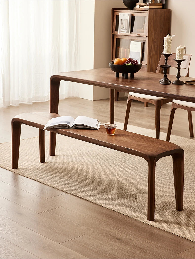 Stylish Black Walnut Wood Stool - Modern Chic Seating for Your Home & Office hjy-5013