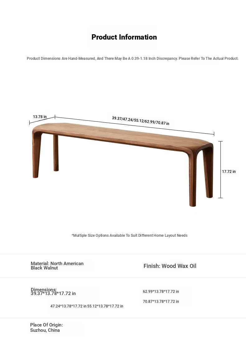 Stylish Black Walnut Wood Stool - Modern Chic Seating for Your Home & Office hjy-5013