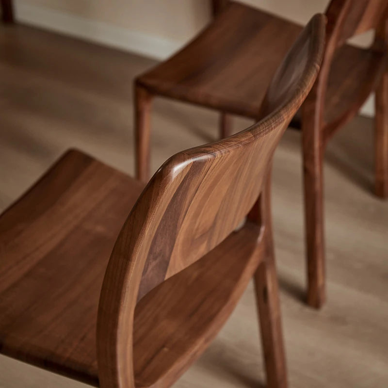 Stylish Black Walnut Wood Dining Chair - Modern Design for Home & Office Decor hjy-5014