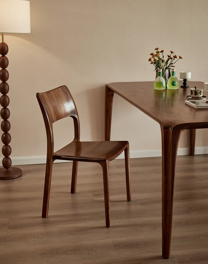 Stylish Black Walnut Wood Dining Chair - Modern Design for Home & Office Decor hjy-5014